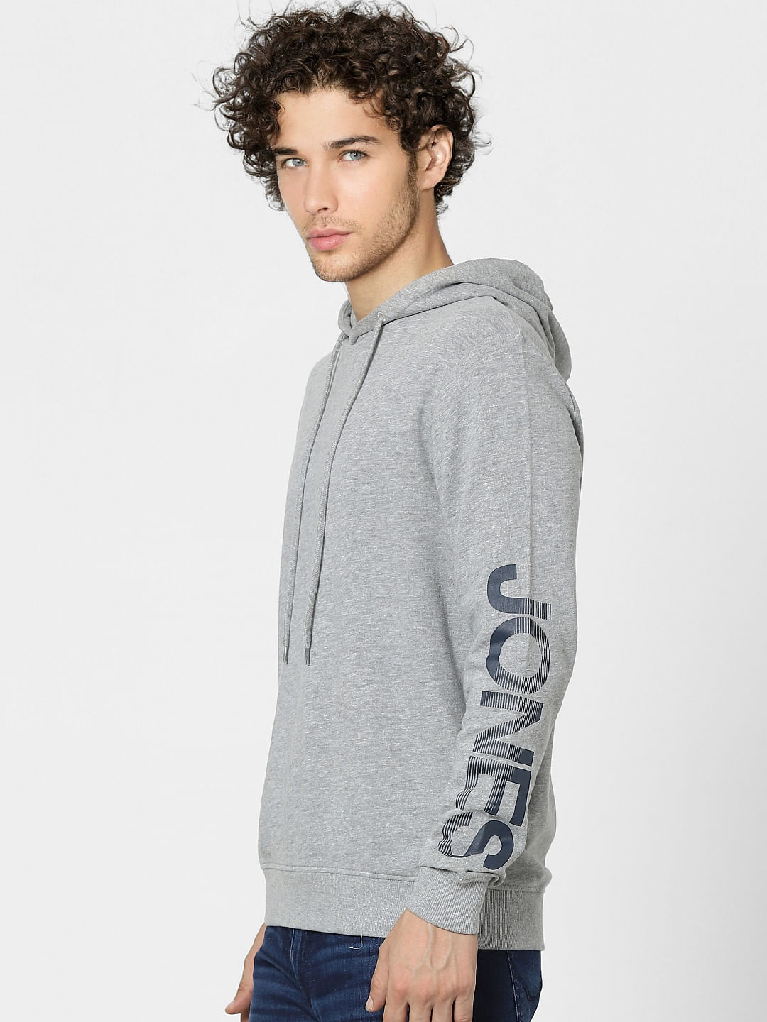 Grey Hooded Sweatshirt
