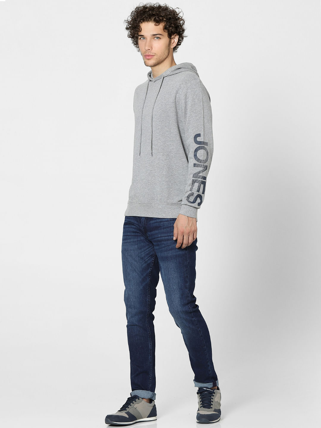 Grey Hooded Sweatshirt