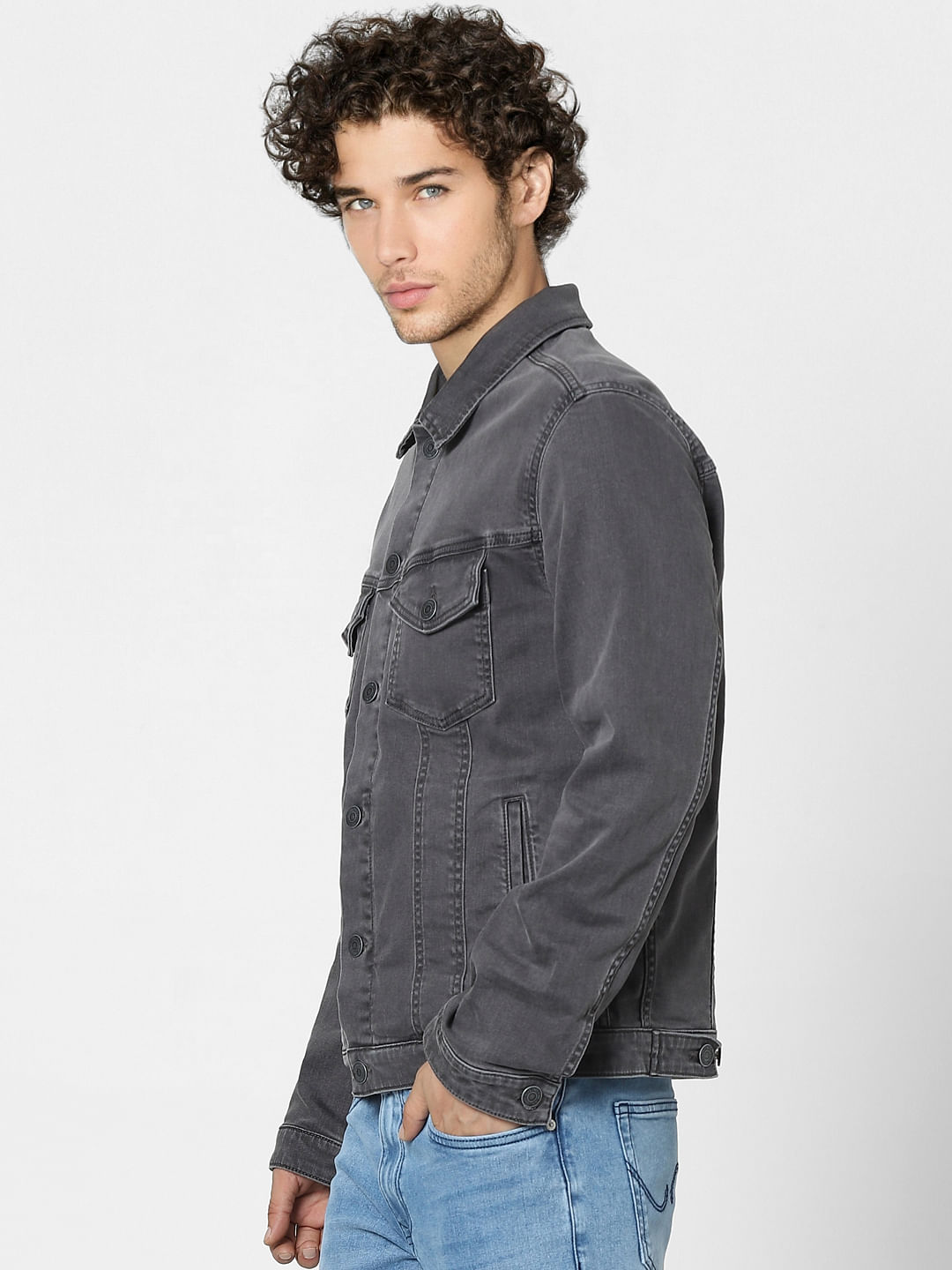 Grey Denim Jacket