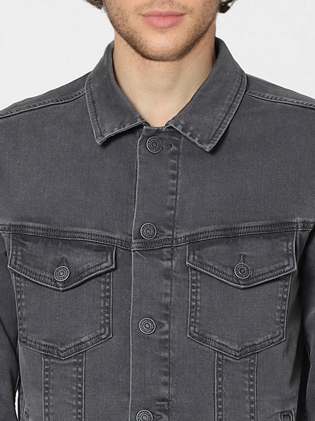 Grey Denim Jacket