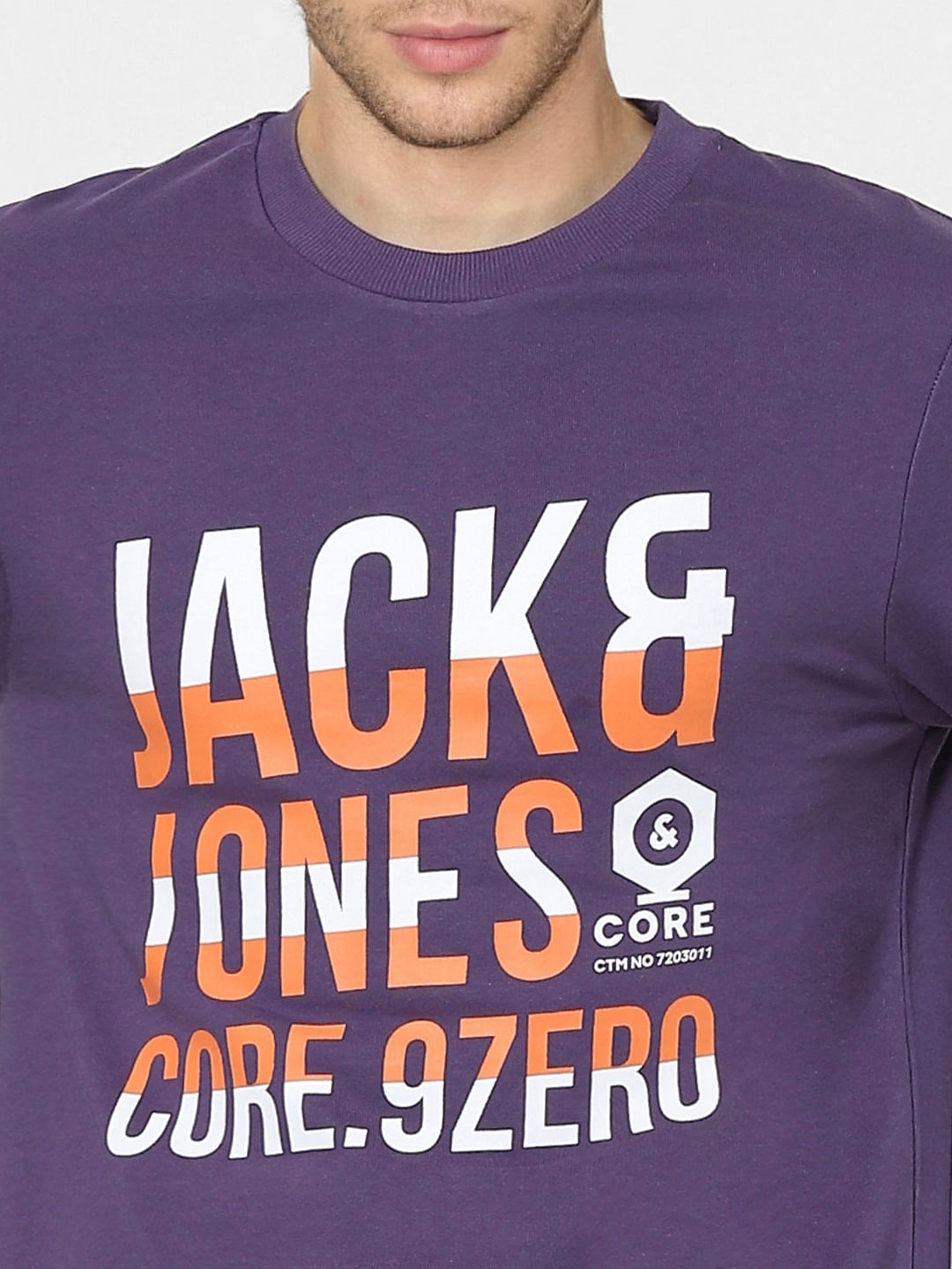 Purple Graphic Print Sweatshirt