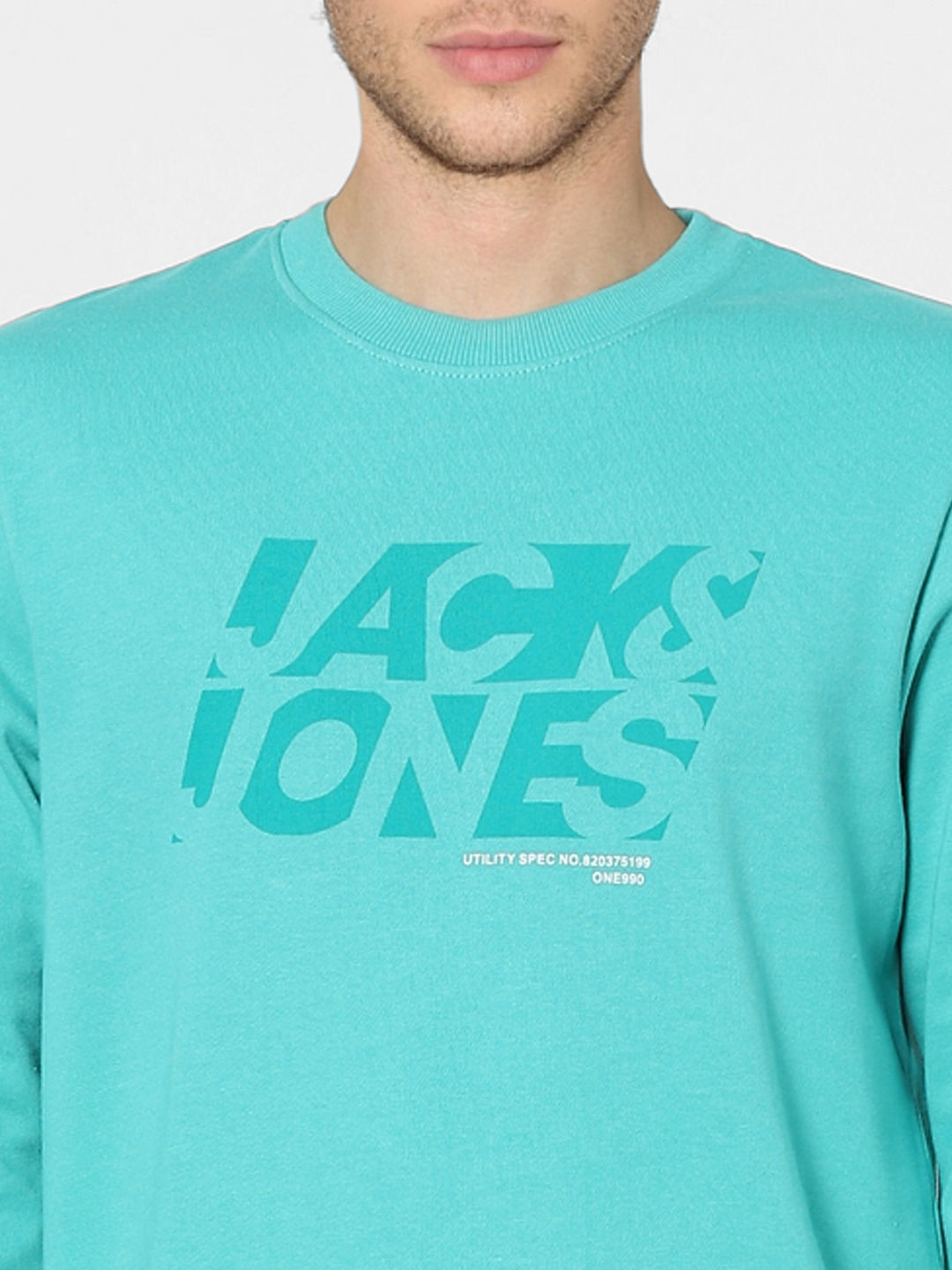 Blue Graphic Print Sweatshirt