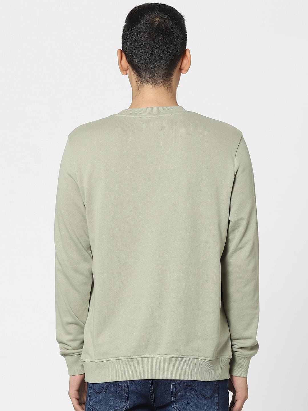 Green Graphic Print Sweatshirt