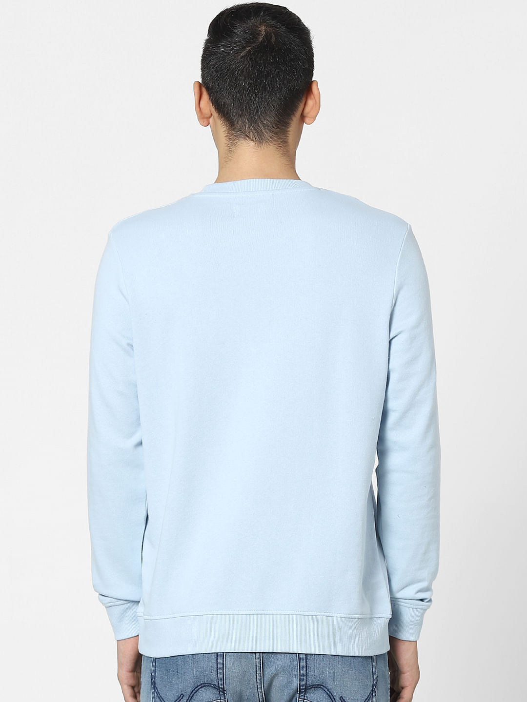 Blue Graphic Print Sweatshirt