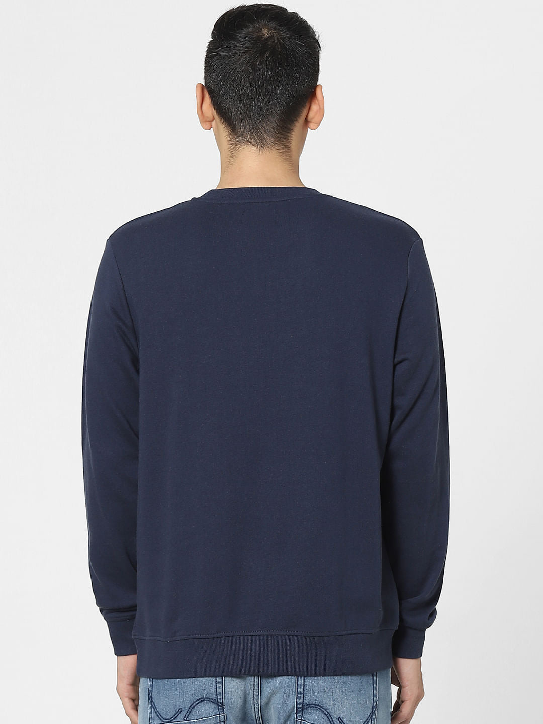 Blue Graphic Print Sweatshirt