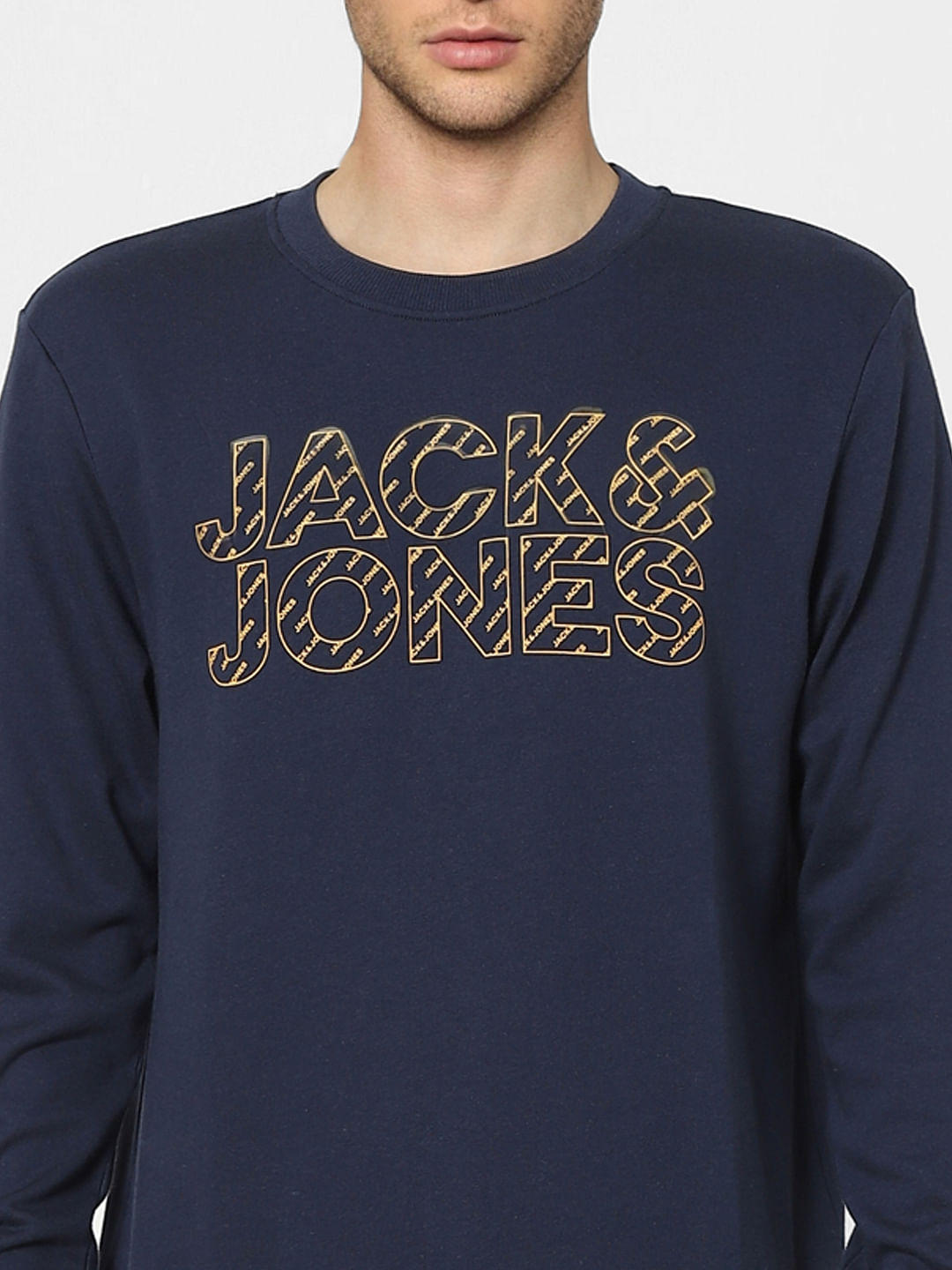 Blue Graphic Print Sweatshirt