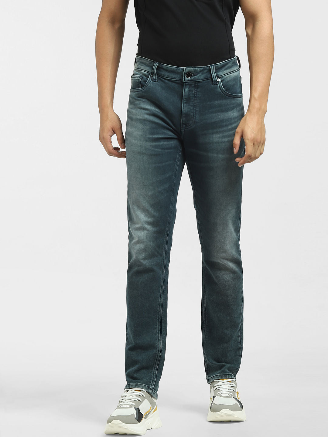 Dark Blue Low Rise Ben Skinny Jeans