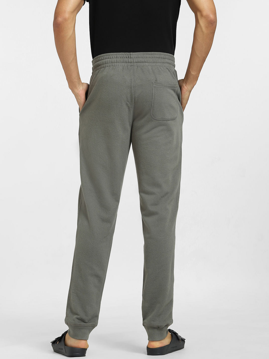 Grey Mid Rise Sweatpants
