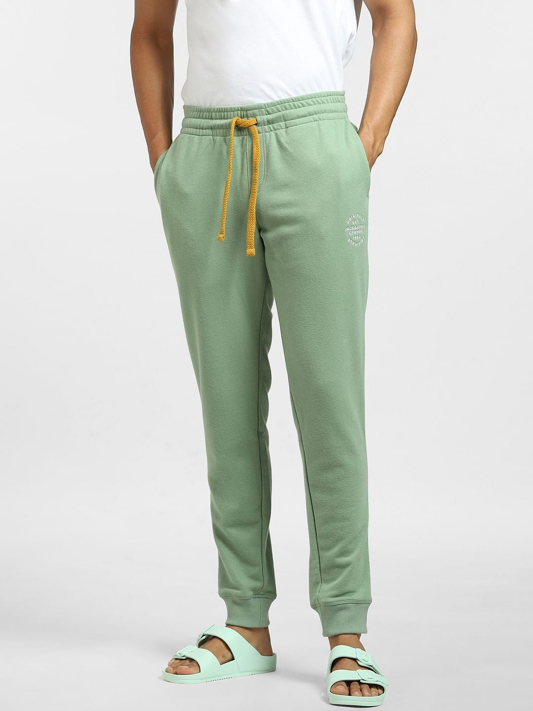 Light Green Mid Rise Sweatpants