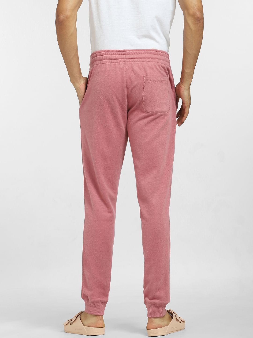 Pink Mid Rise Sweatpants