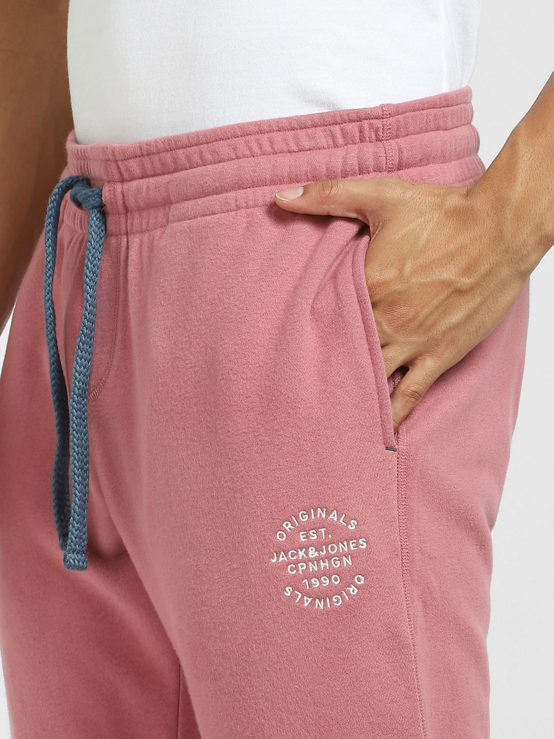 Pink Mid Rise Sweatpants