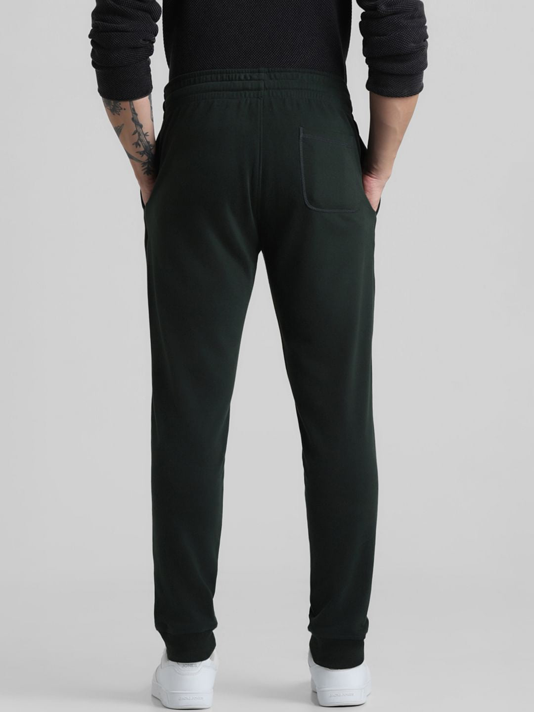 Green Mid Rise Knitted Sweatpants