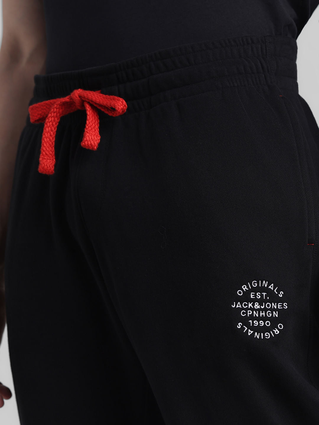 Black Mid Rise Knitted Sweatpants