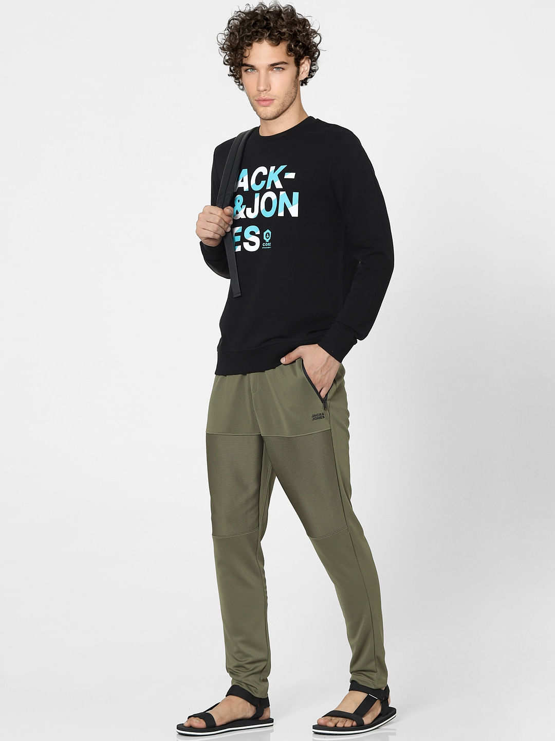 Green Mid Rise Sweatpants