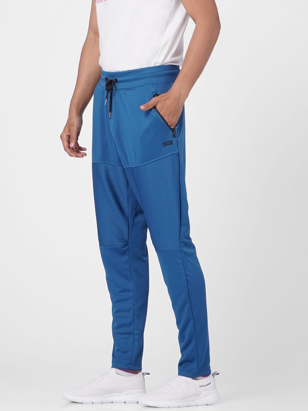 Blue High Rise Sweatpants