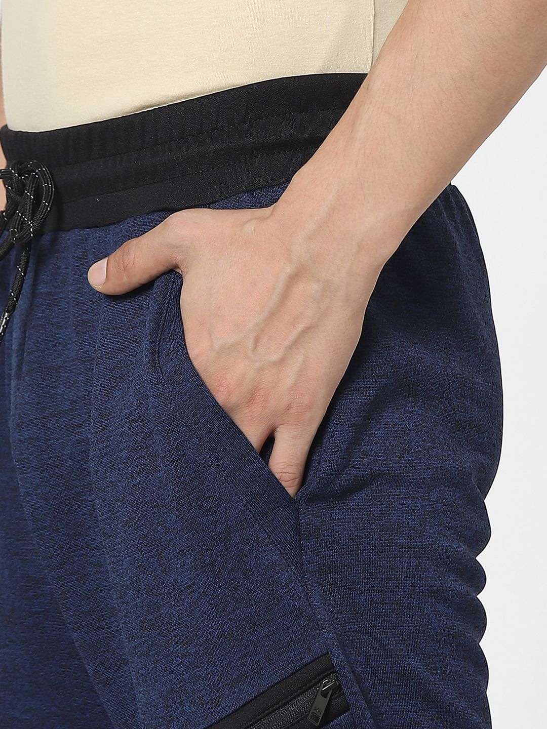 Blue High Rise Sweatpants