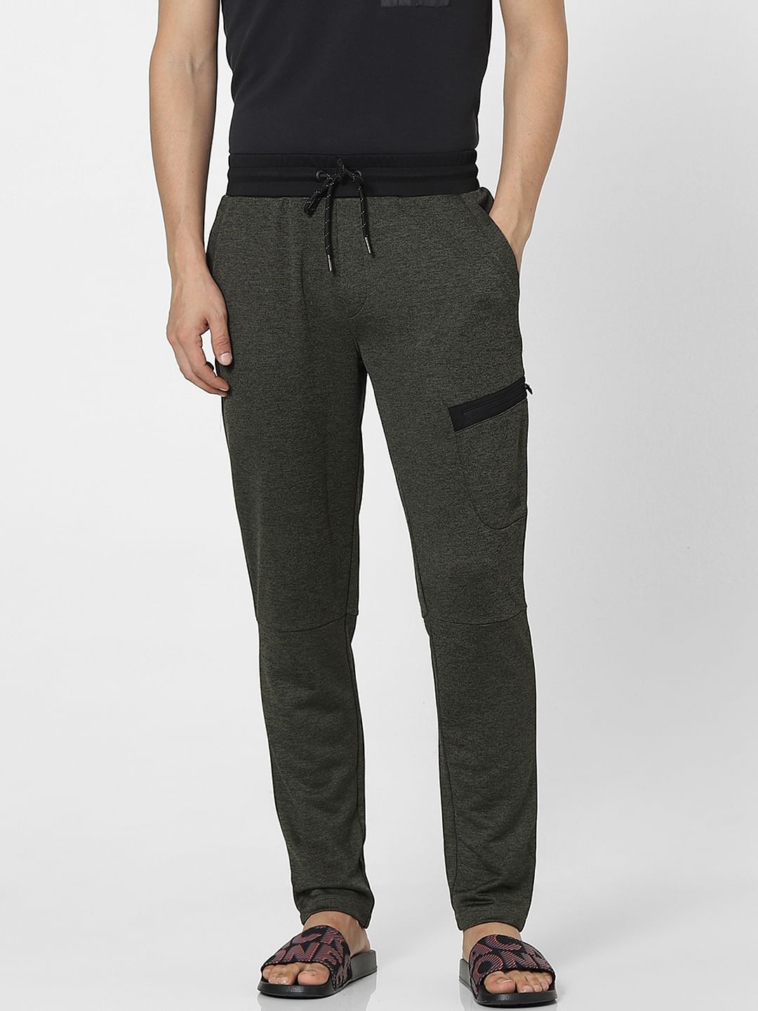 Olive Green High Rise Sweatpants