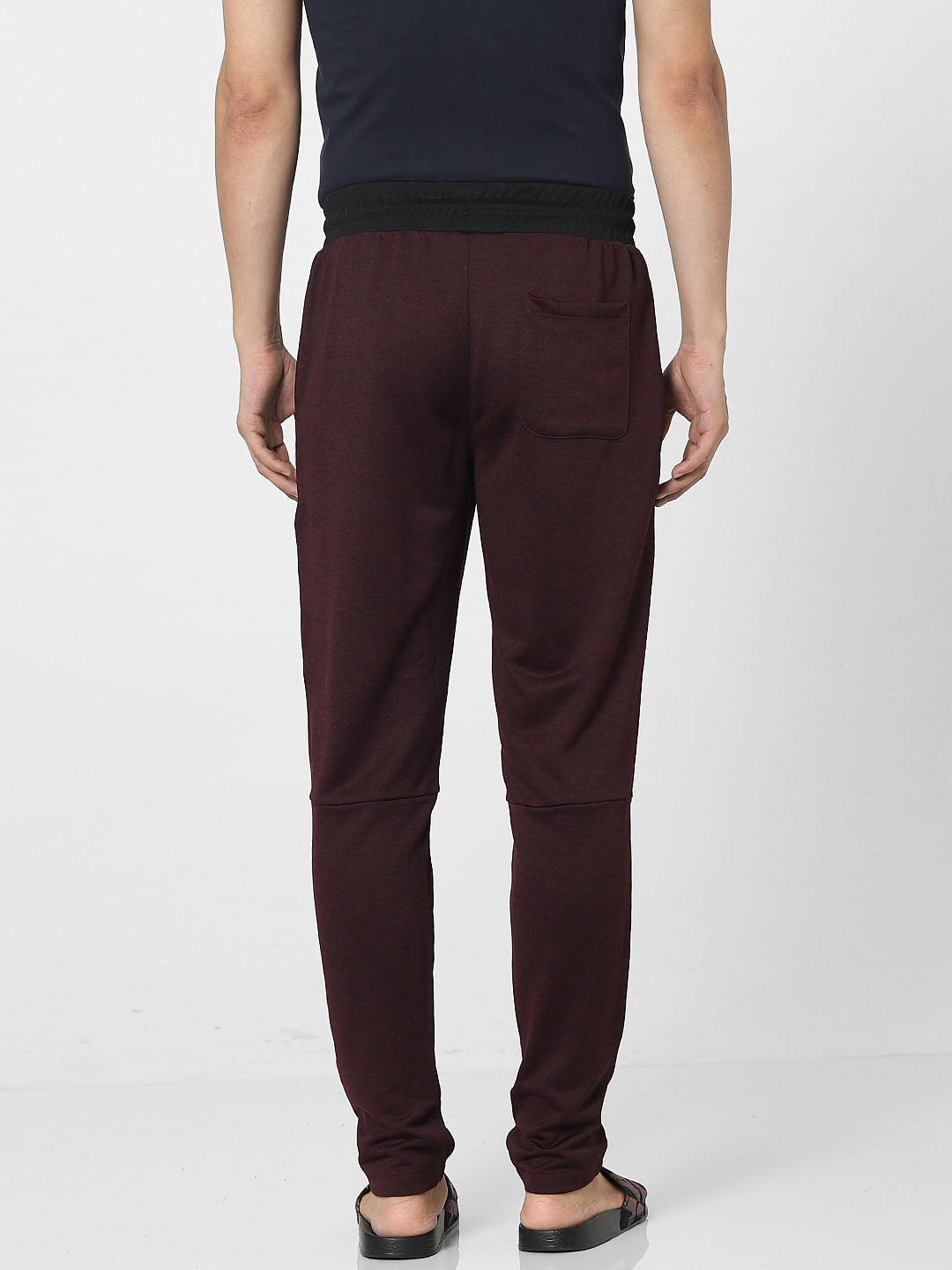 Maroon High Rise Sweatpants