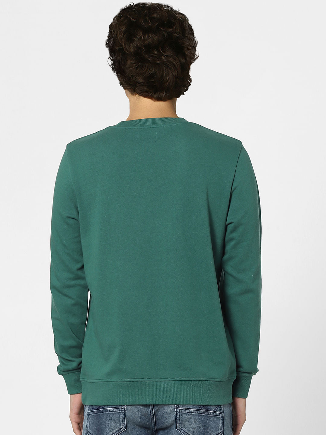 Green Logo Print Sweatshirt