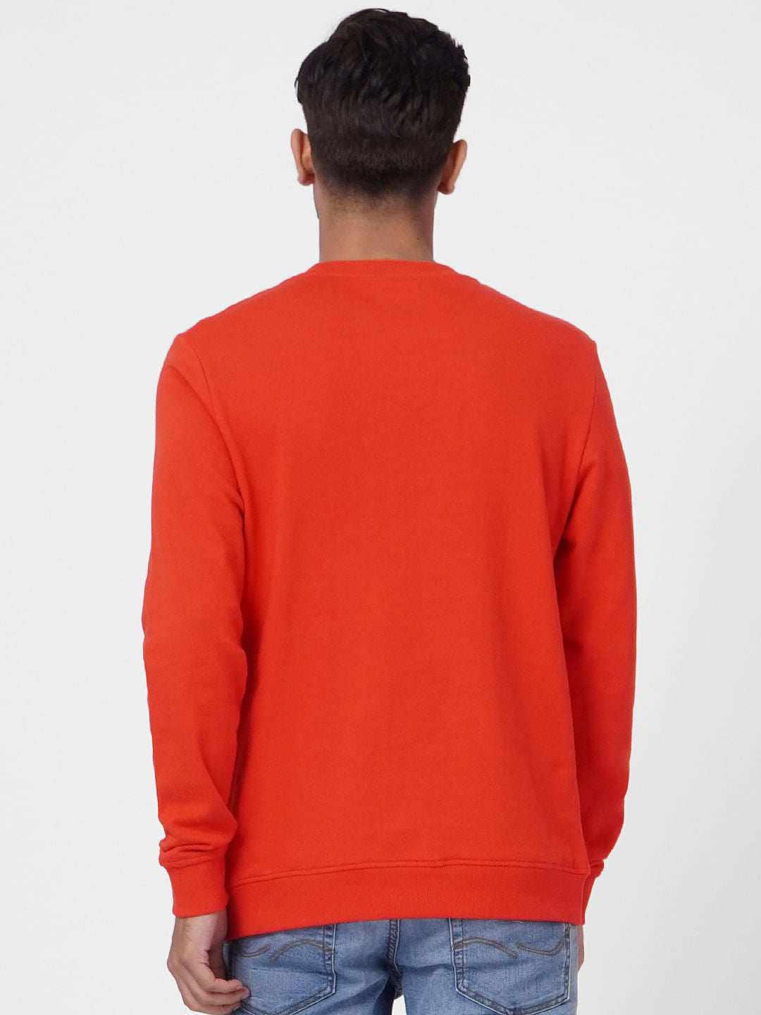 Red Logo Print Sweatshirt