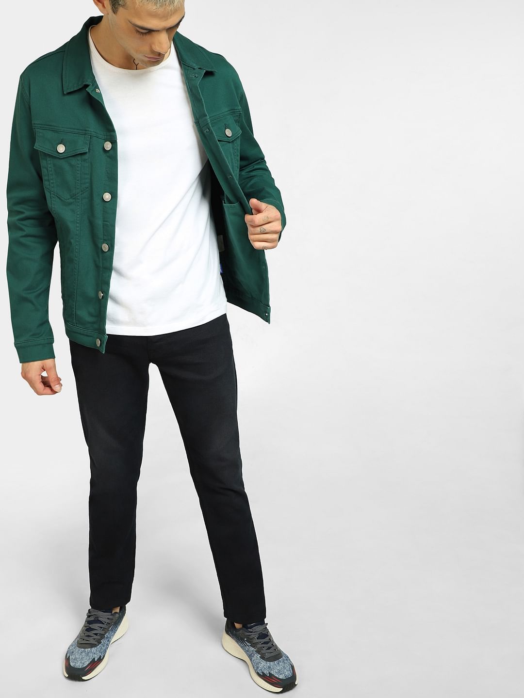 Dark Blue Low Rise Tim Slim Jeans