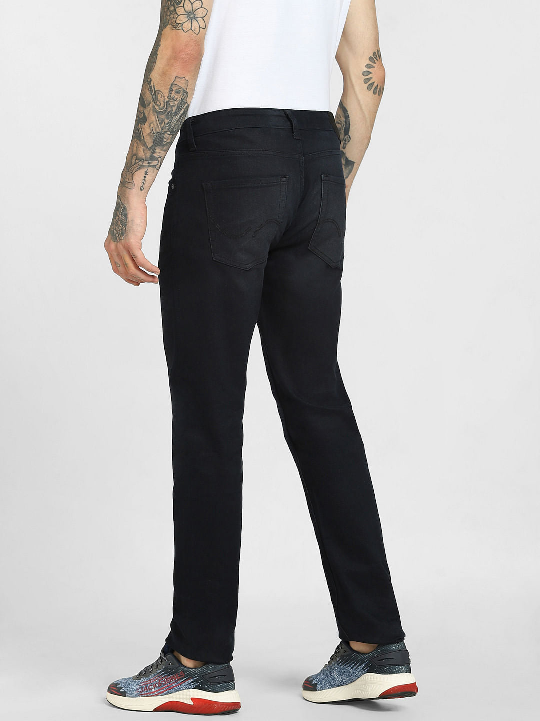 Dark Blue Low Rise Tim Slim Jeans