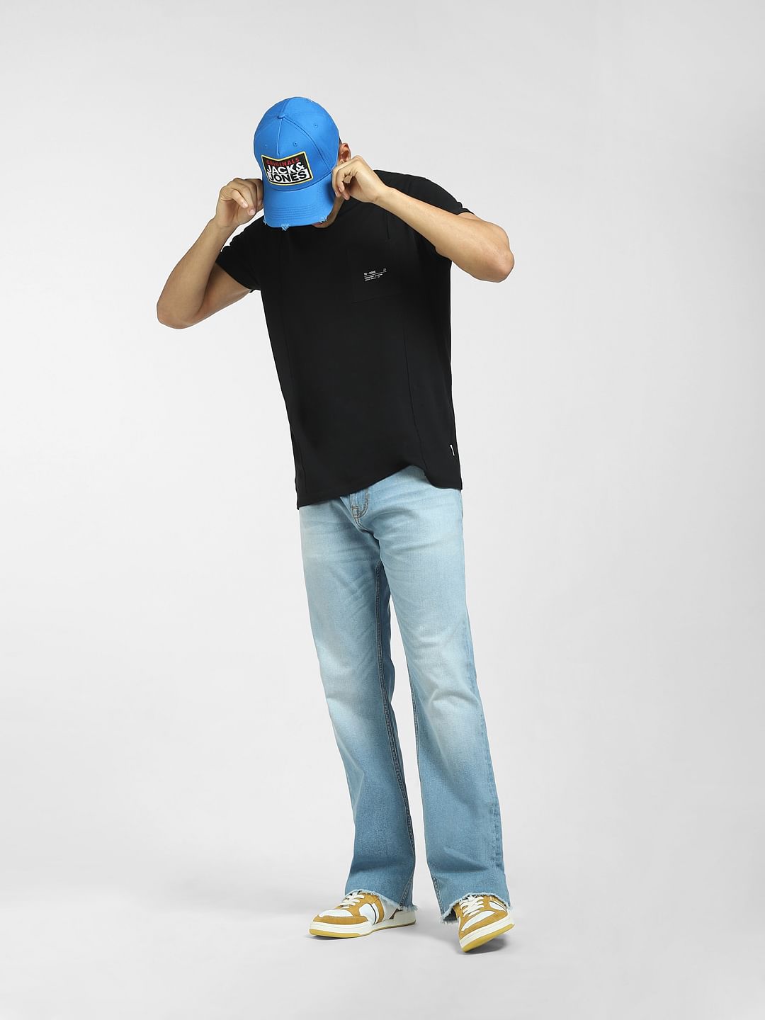 Light Blue Washed Bootcut Jeans