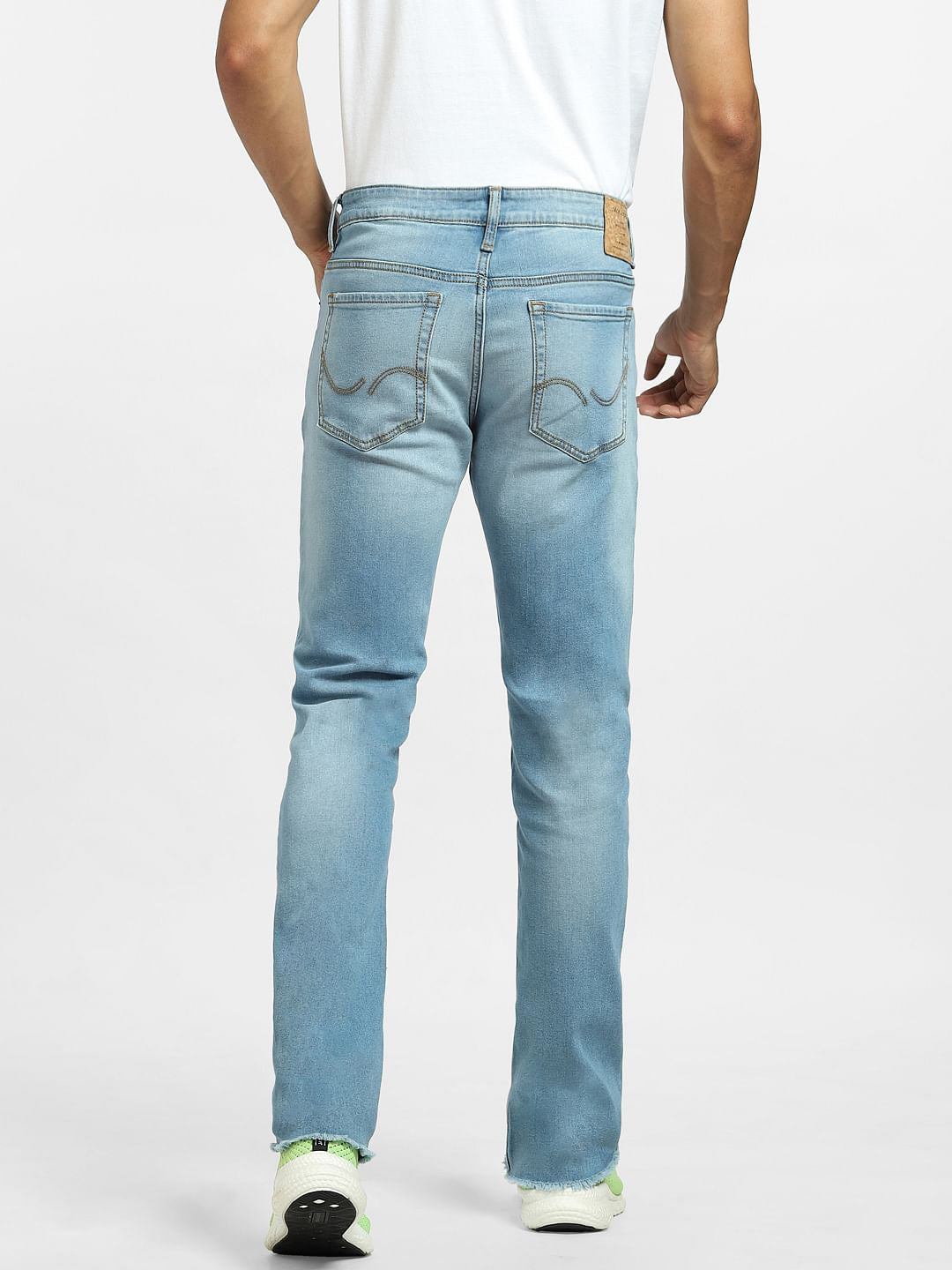 Light Blue Low Rise Washed Glenn Slim Jeans