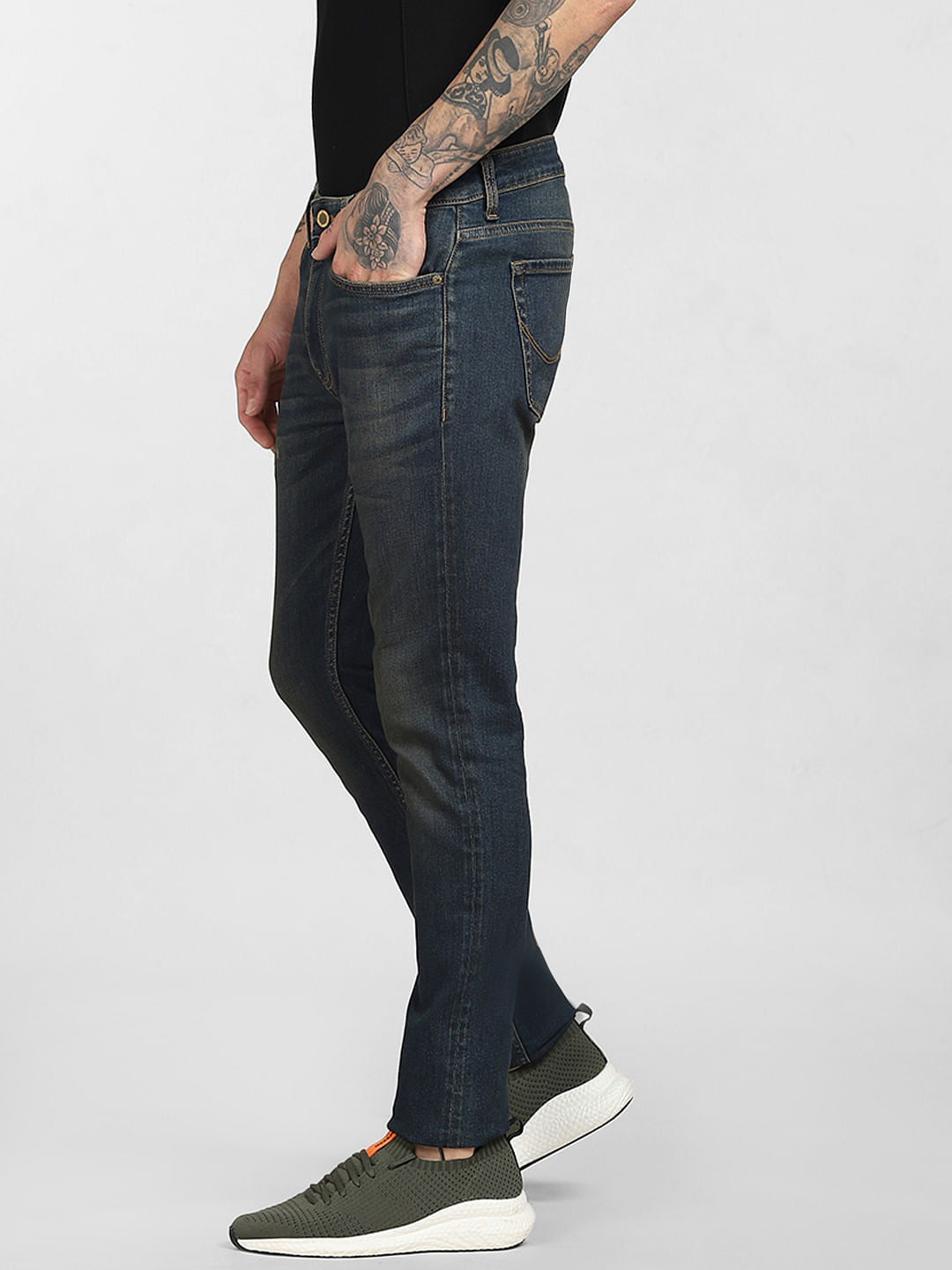Blue Low Rise Washed Liam Skinny Jeans