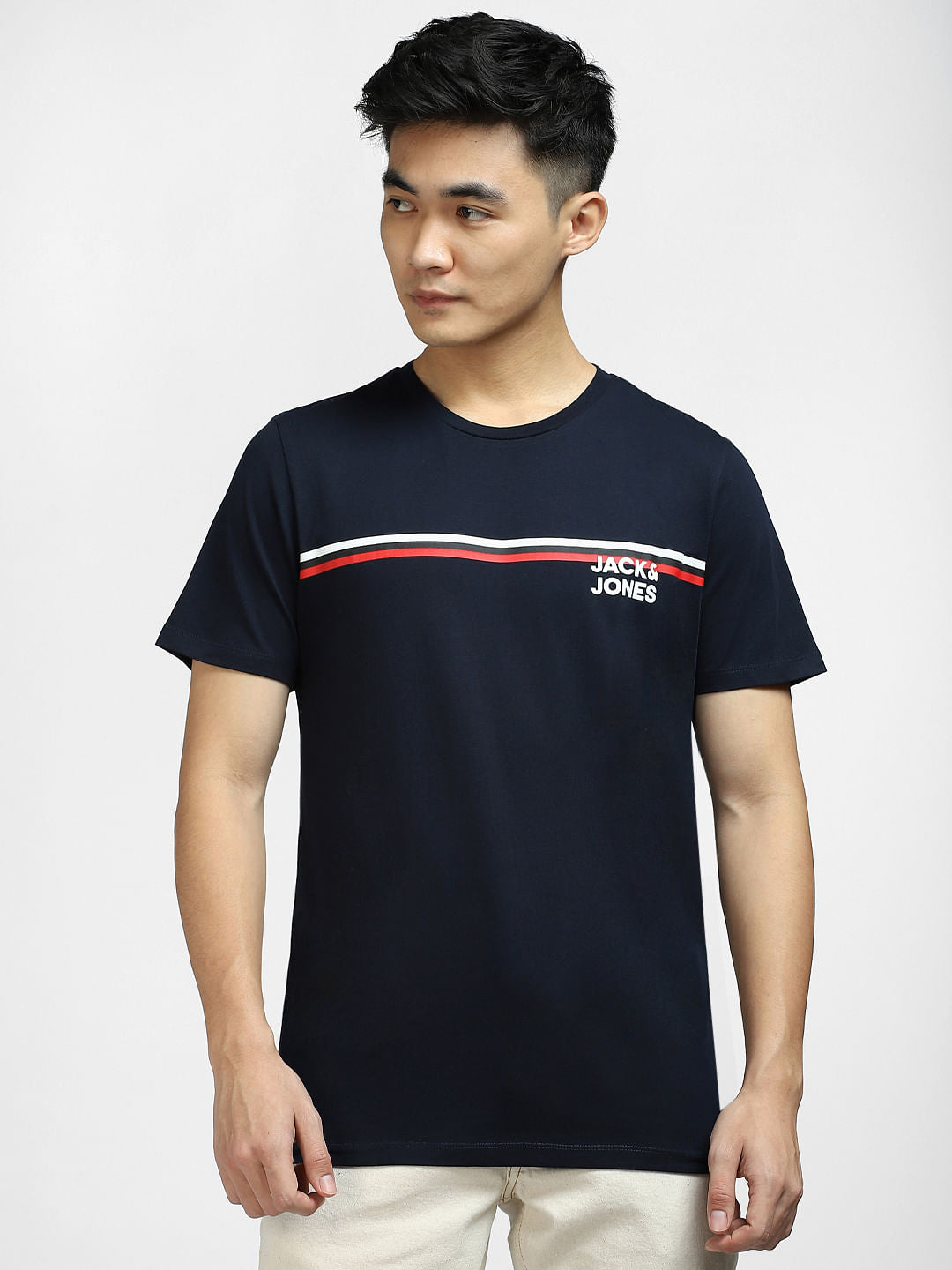 Navy Blue Crew Neck T-shirt