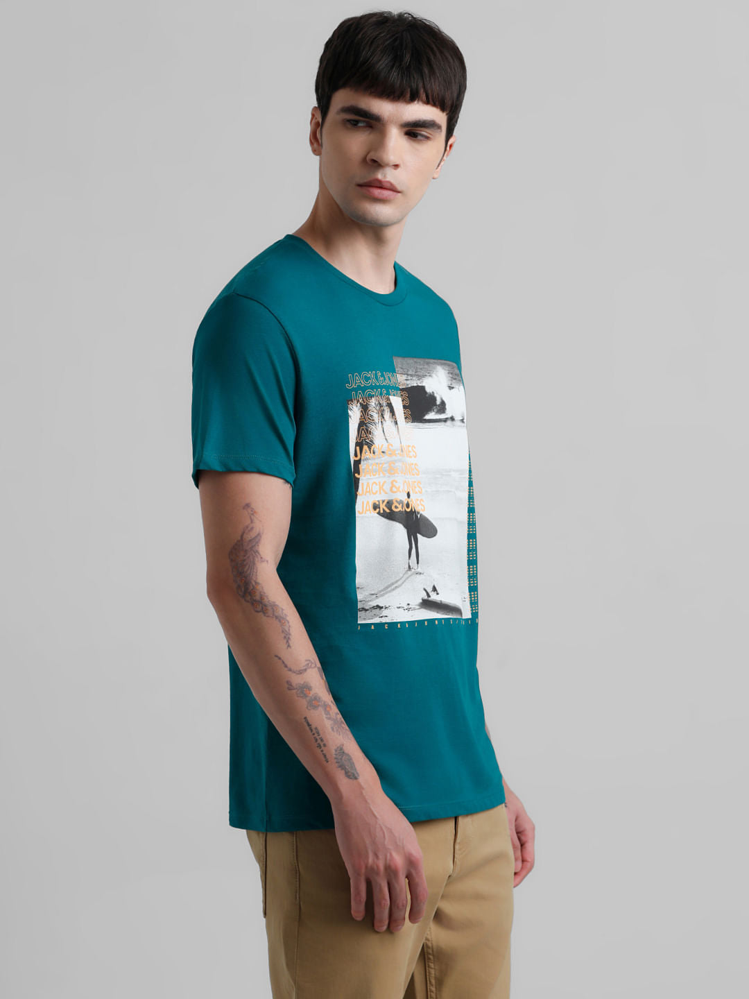 Green Graphic Print T-shirt