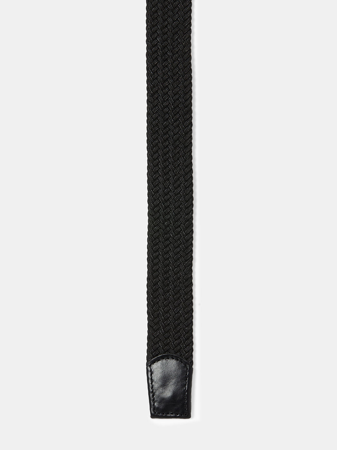 Boys Black Braided Belt