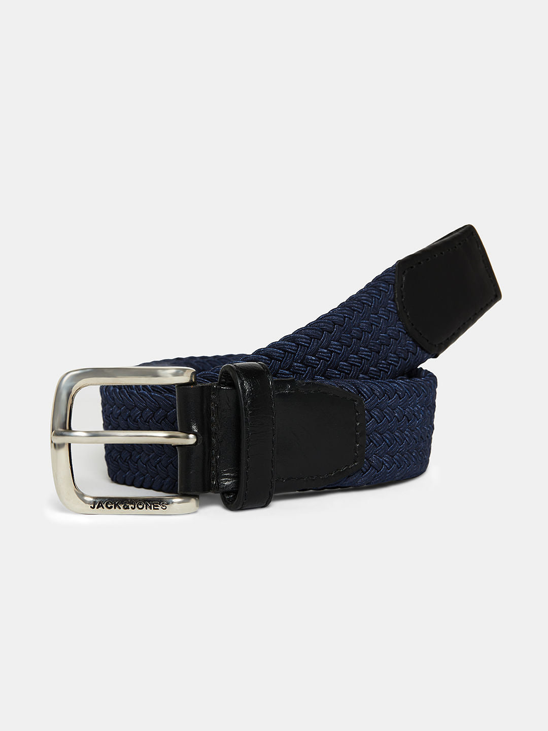 Boys Navy Blue Braided Belt
