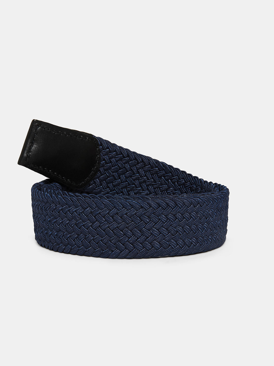 Boys Navy Blue Braided Belt