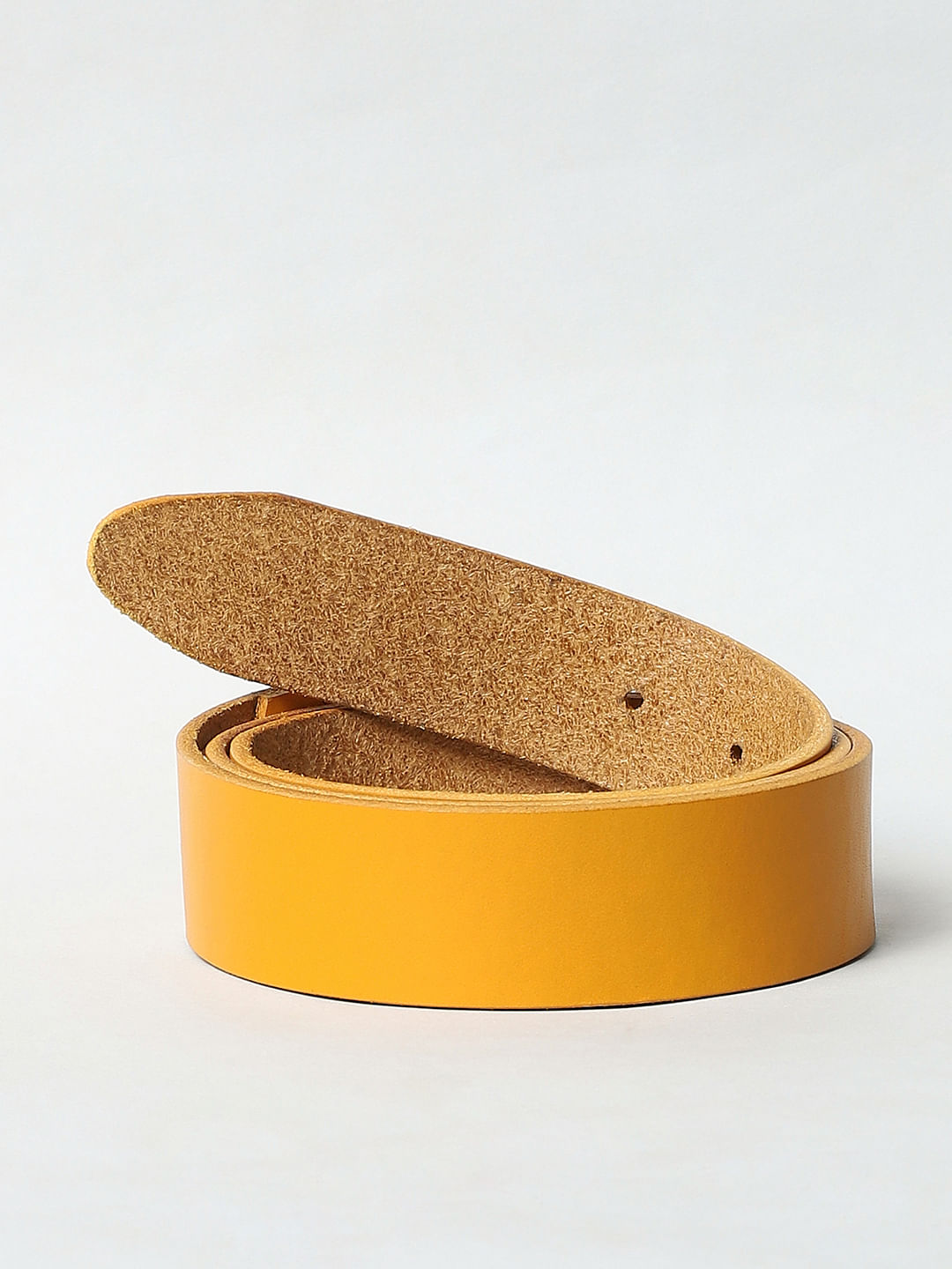 Orange Leather Belt