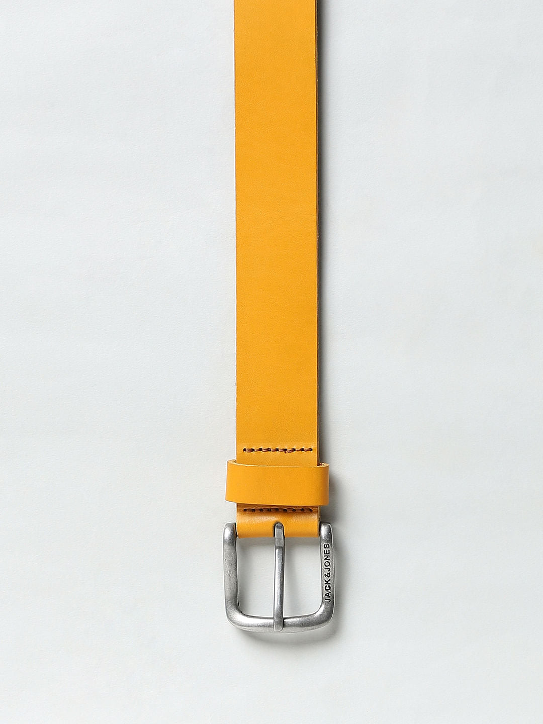 Orange Leather Belt