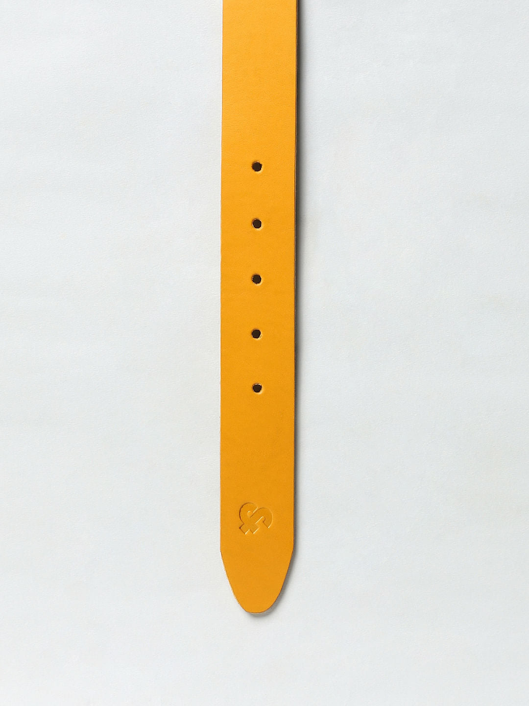 Orange Leather Belt