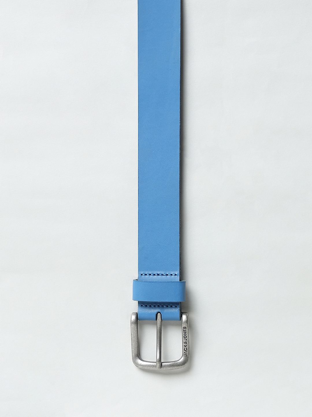 Blue Leather Belt