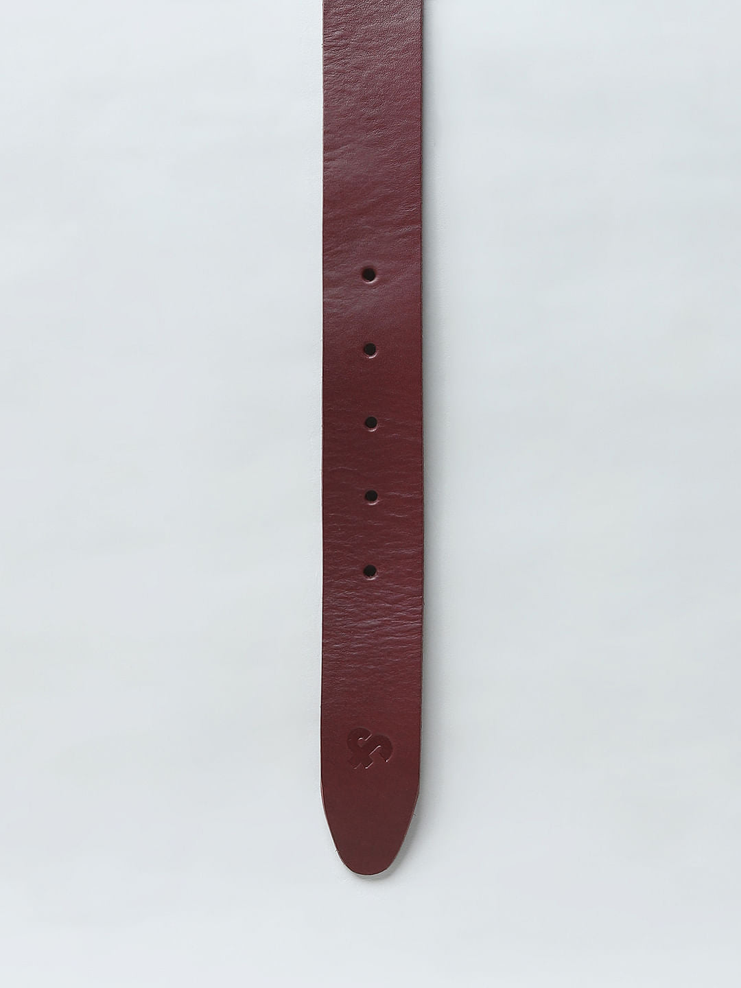 Maroon Leather Belt