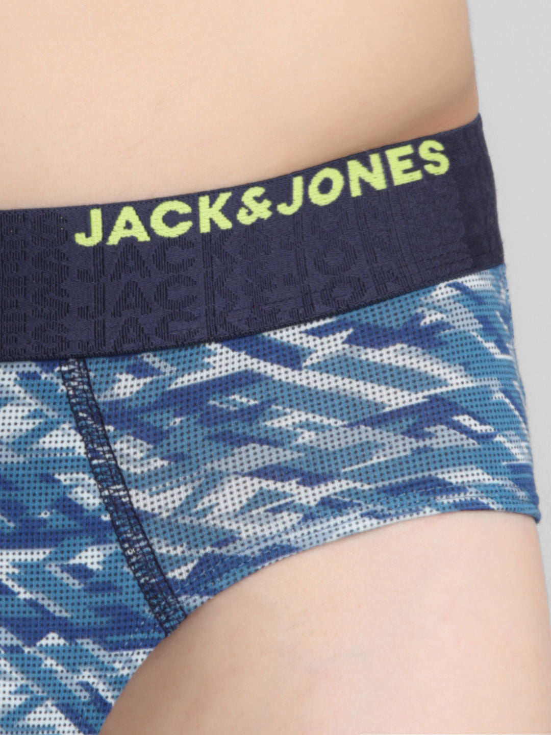 Navy Blue Camo Print Briefs