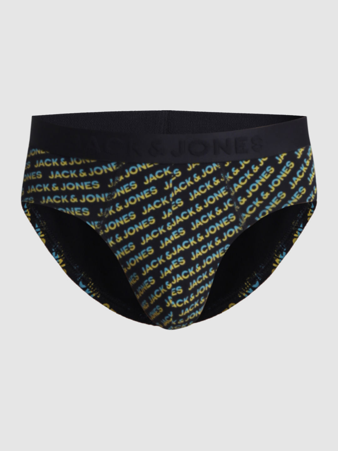 Black Logo Print Briefs