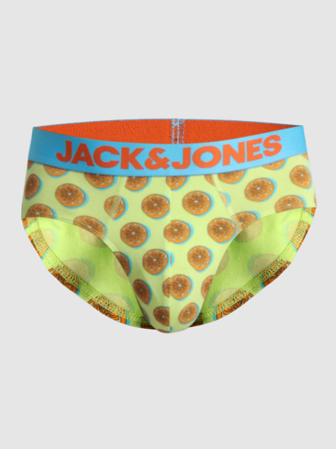 Lime Green Lemonade Print Briefs