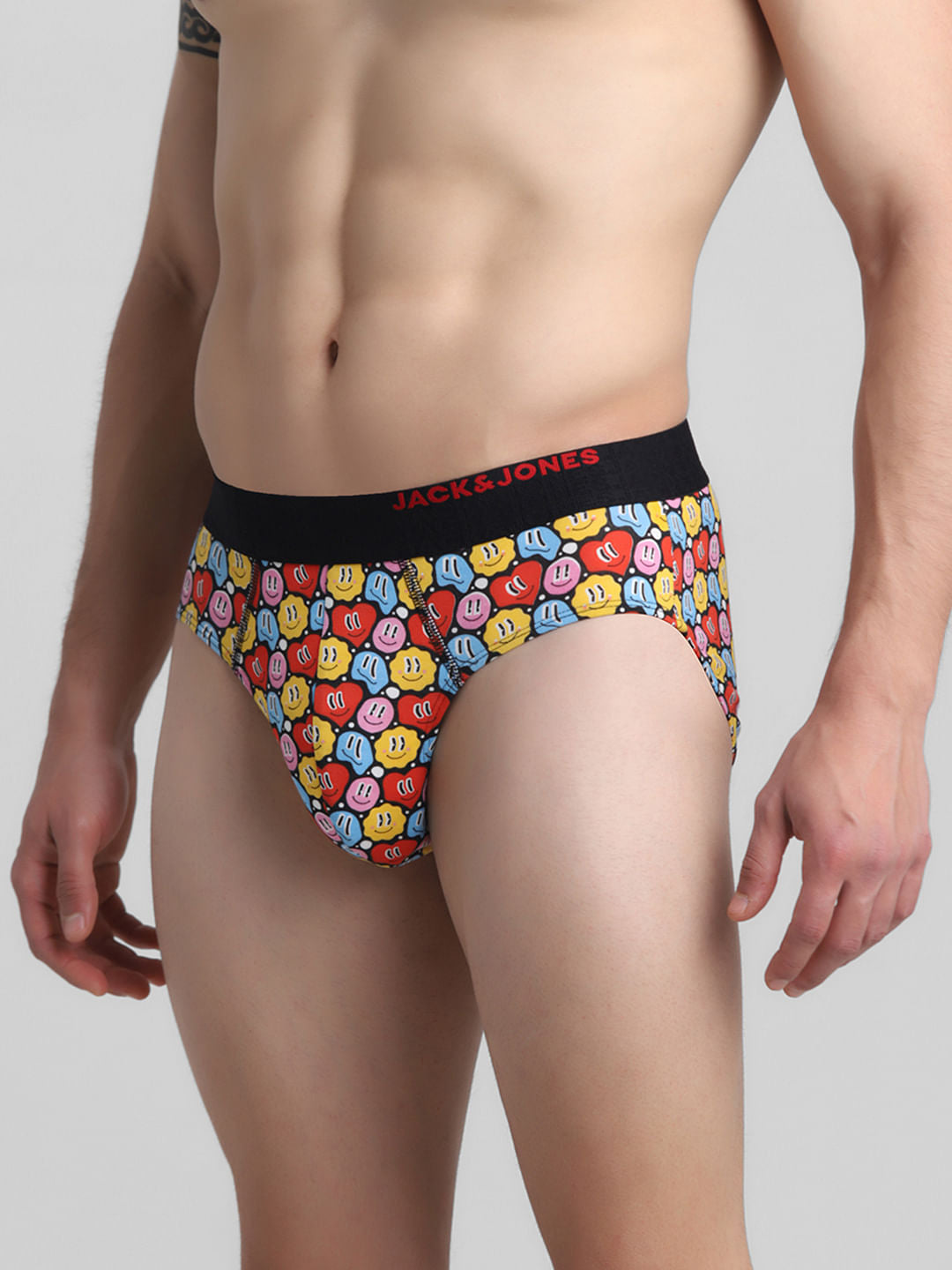 Multi-Colour Hearts Print Briefs