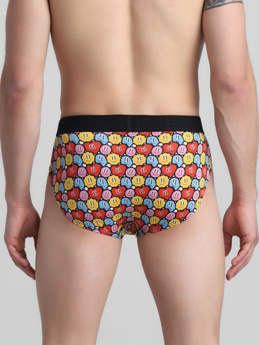 Multi-Colour Hearts Print Briefs