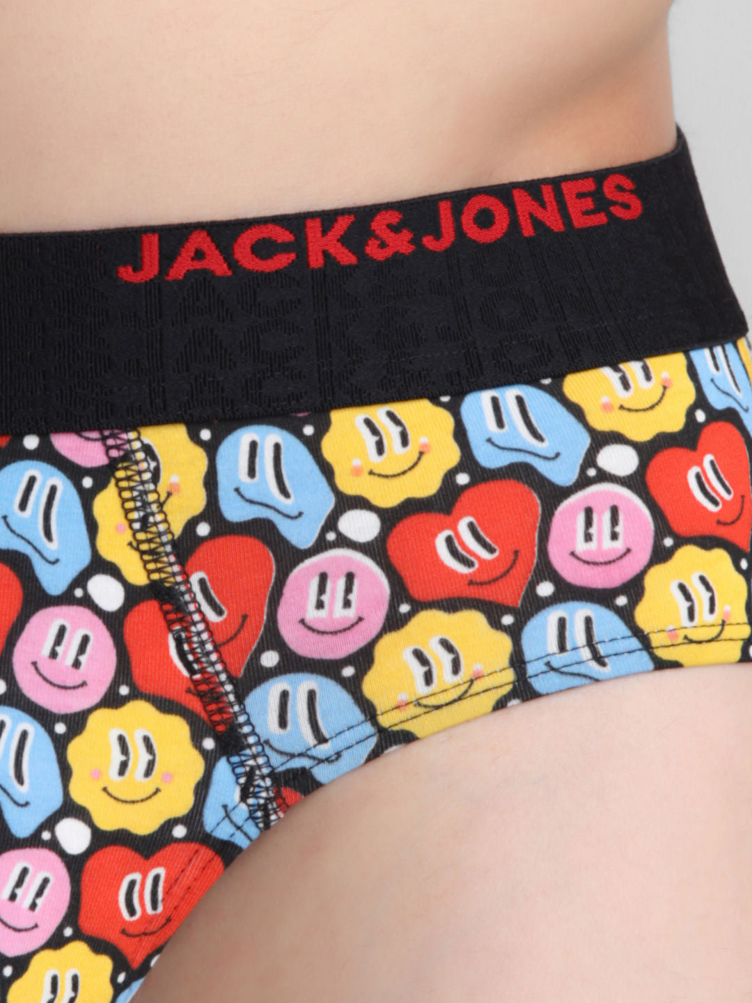 Multi-Colour Hearts Print Briefs