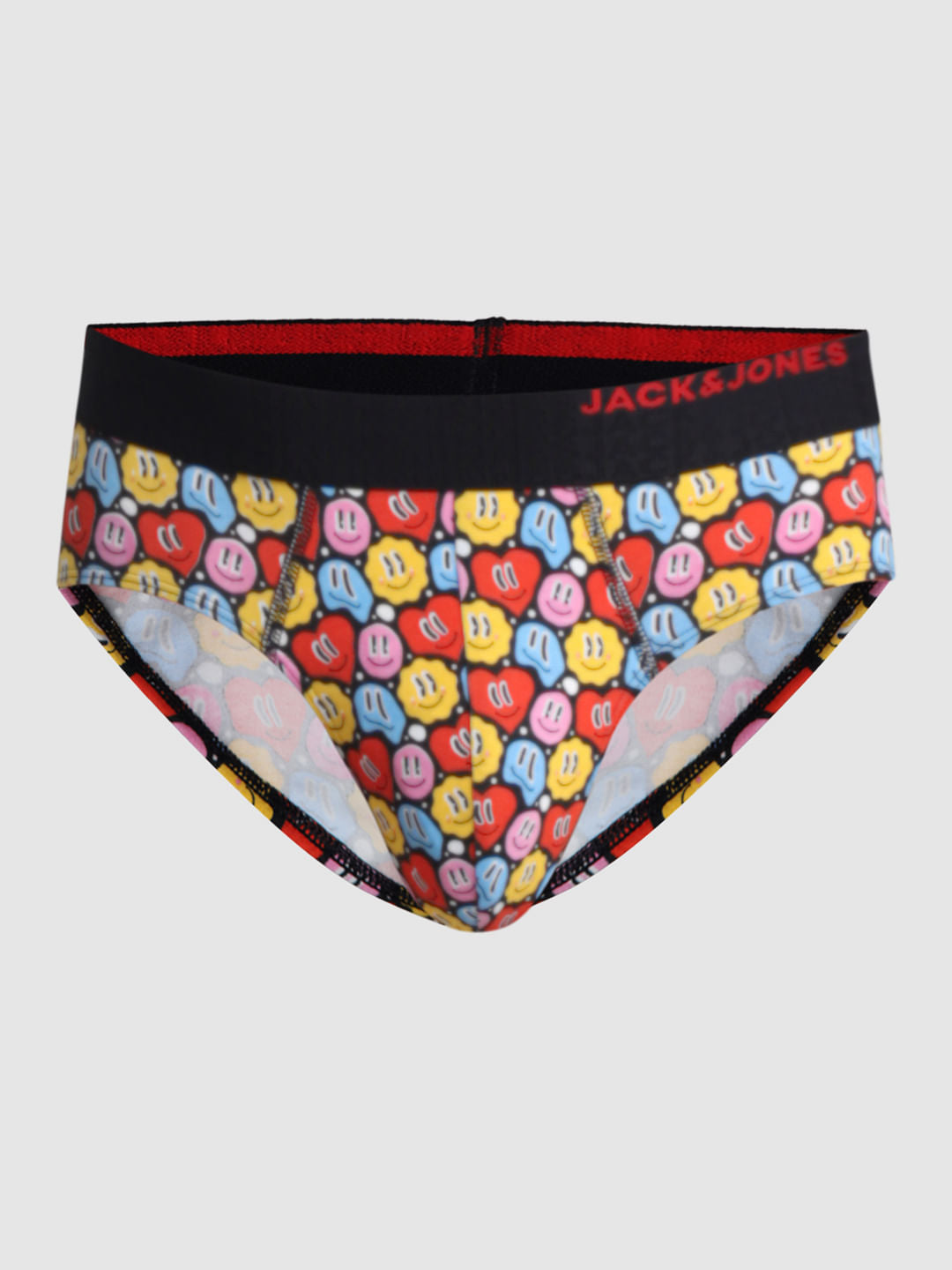 Multi-Colour Hearts Print Briefs