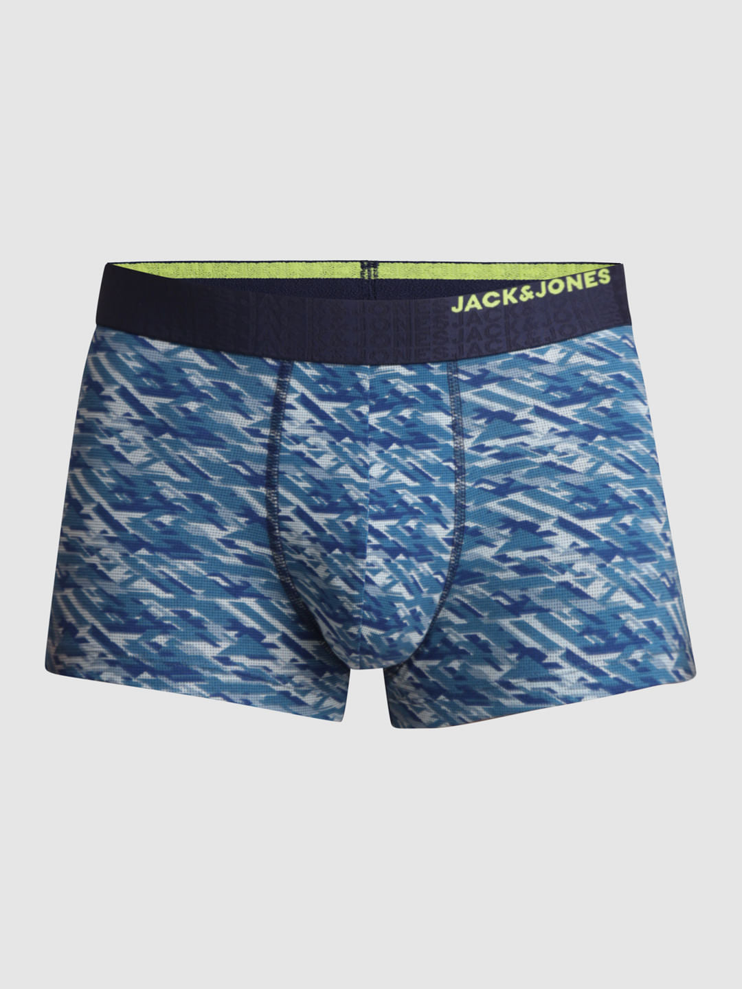 Navy Blue Camo Print Trunks