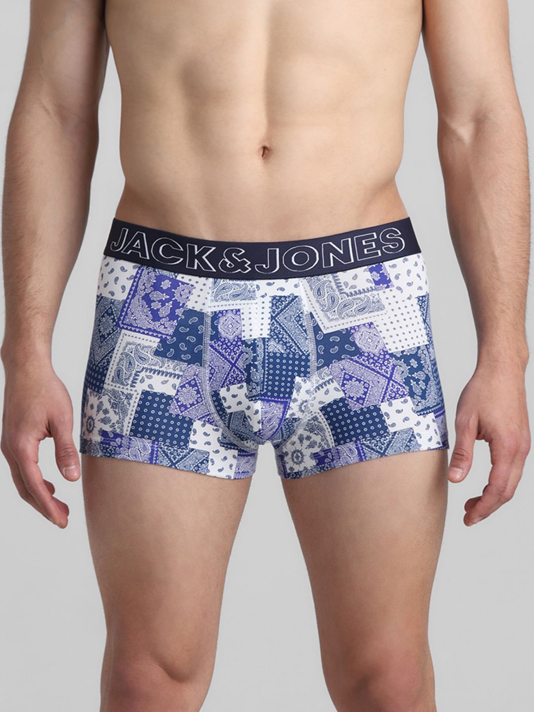 Blue Bandana Printed Trunks