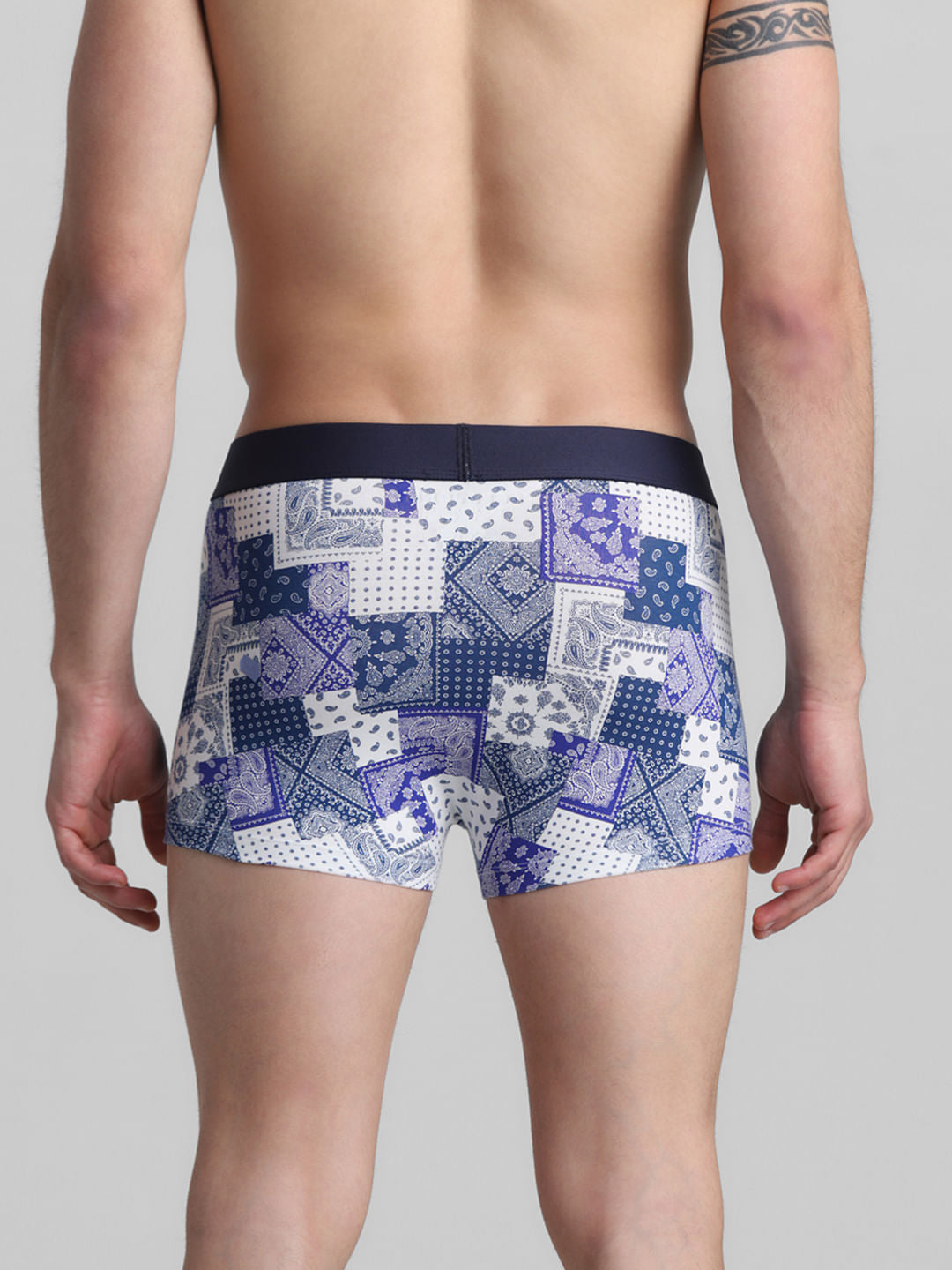 Blue Bandana Printed Trunks