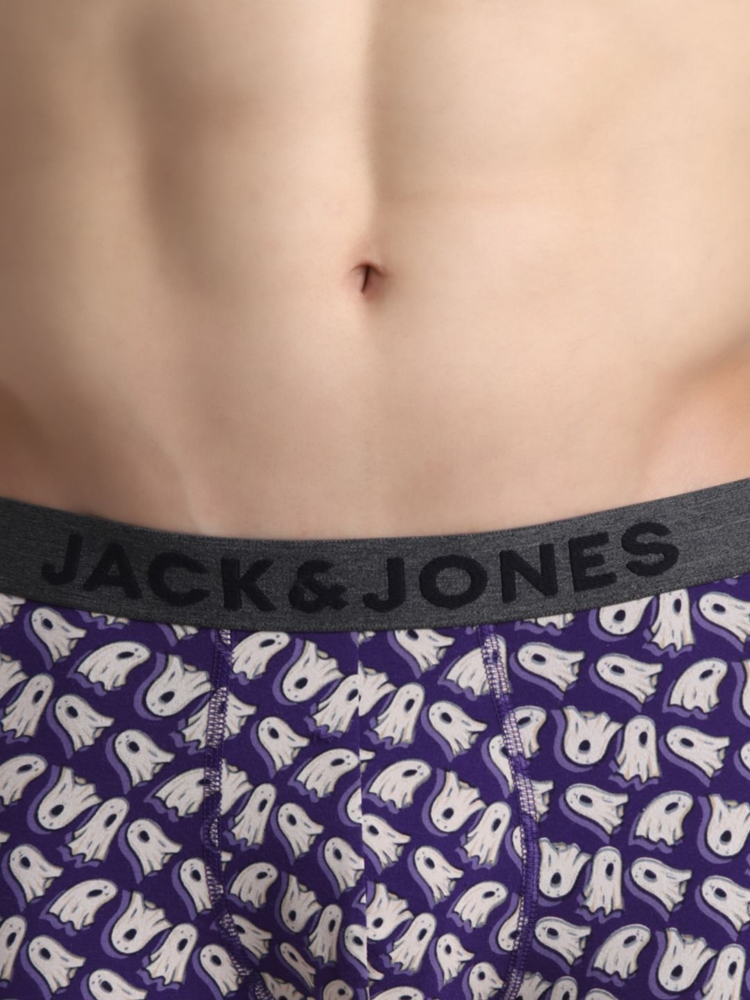 Purple Ghost Print Trunks